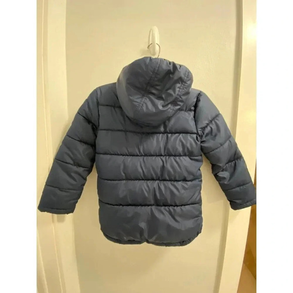 KIDS NAVY BLUE FADED GLORY PUFFER JACKET SIZE SMALL 6-7  NO FLAWS  NO DEFECTS - Picture 6 of 8